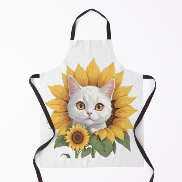 Item preview,  Sunflower Serenity A Charming Cat Amidst Golden Blooms designed and sold by Nassimshop ⭐⭐⭐⭐⭐.