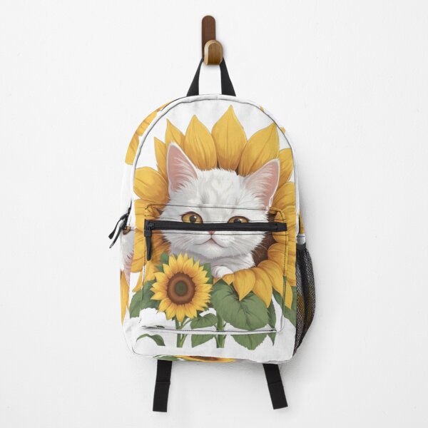 Item preview,  Sunflower Serenity A Charming Cat Amidst Golden Blooms designed and sold by Nassimshop ⭐⭐⭐⭐⭐.