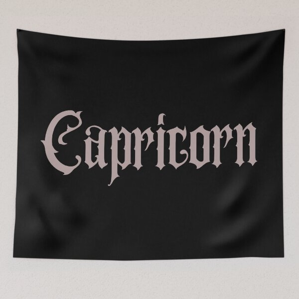 Item preview, Gothic Capricorn Zodiac Sign designed and sold by Hellofriendco.