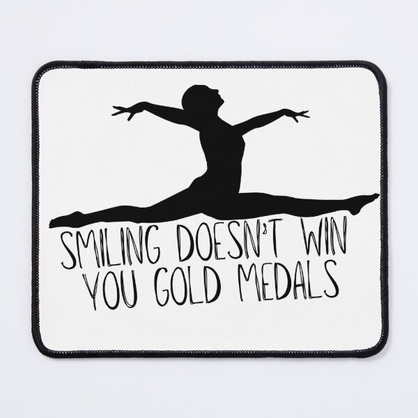Item preview, Olympics Smiling doesn't win you gold medals - simone biles - dancing with the stars designed and sold by tziggles.