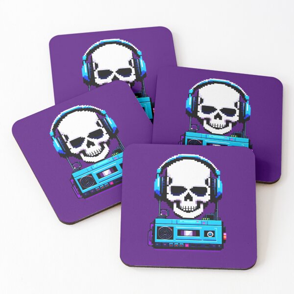 Item preview, 80s Walkman Skull: Pixel Art Jam designed and sold by Ronny-Owiso.