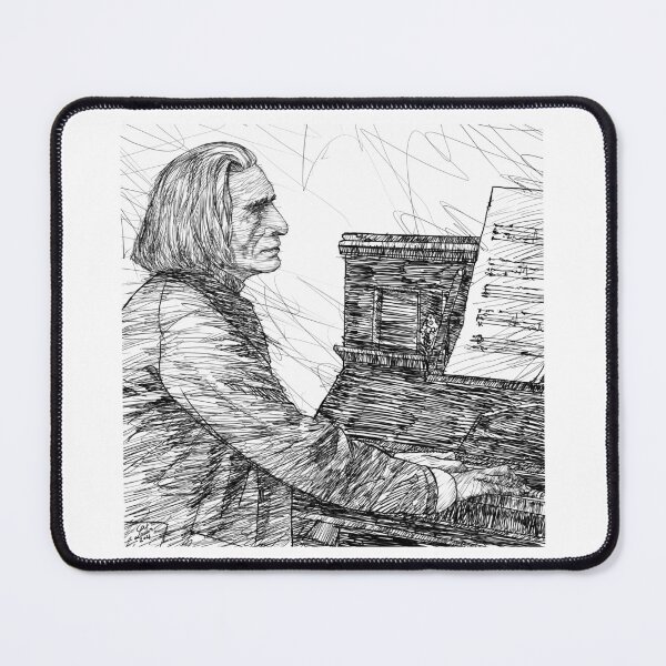 Item preview, FRANZ LISZT - ink portrait .1 designed and sold by lautir.