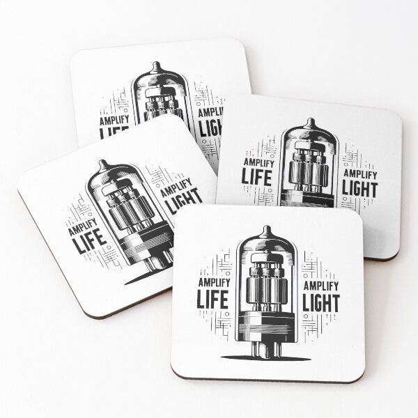 Item preview, AMPLIFY LIFE, AMPLIFY LIGHT: Retro Vacuum Tube Technology with a Modern Message designed and sold by SplashTastic.