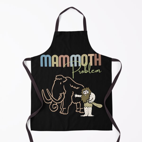 Item preview, Funny Caveman Mammoth Problem Vintage Prehistoric designed and sold by MTJ-Mushrooms.