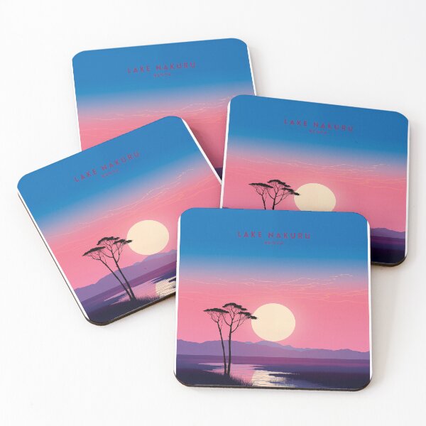 Item preview, Lake Nakuru Kenya Flamingo Haven designed and sold by NeuralVibe.