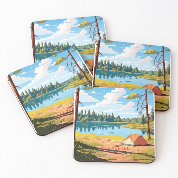 Item preview, Lake Vänern Sweden Scenic Majesty designed and sold by NeuralVibe.