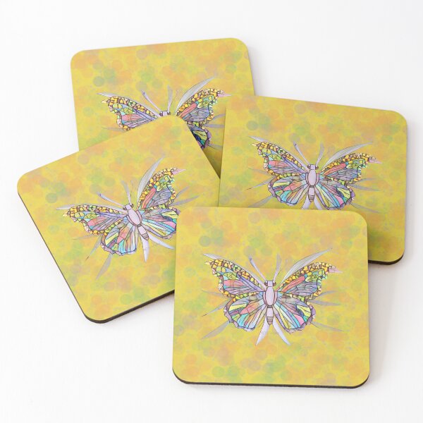 Item preview, Golden Harmony: Yellow Butterfly Magic designed and sold by AetherAura.