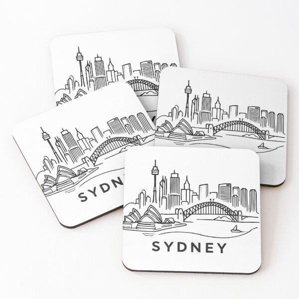 Item preview, Minimalist Sydney Silhouette designed and sold by Guesso.