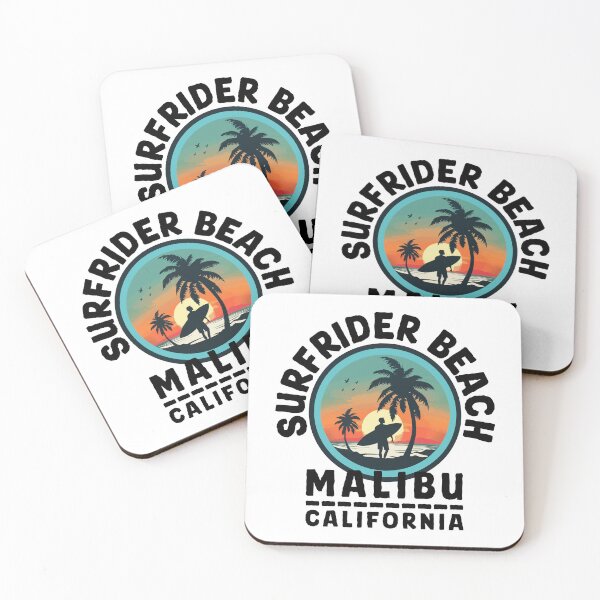 Item preview, Surfrider Beach - Malibu California (with Black Lettering) designed and sold by VelvetRoom.