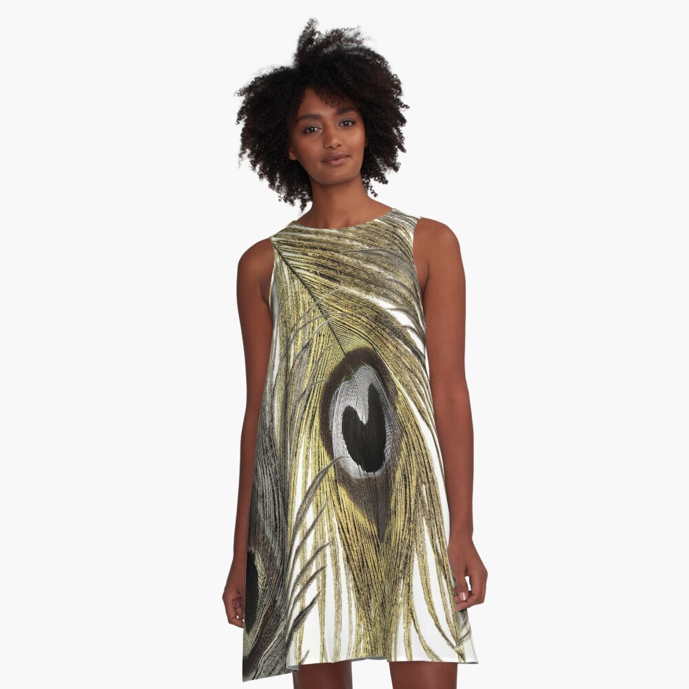 Peacock feather dress best sale