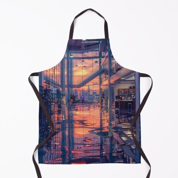 Item preview, Stunning Sunset Reflection in Modern Office designed and sold by boldendarrions.