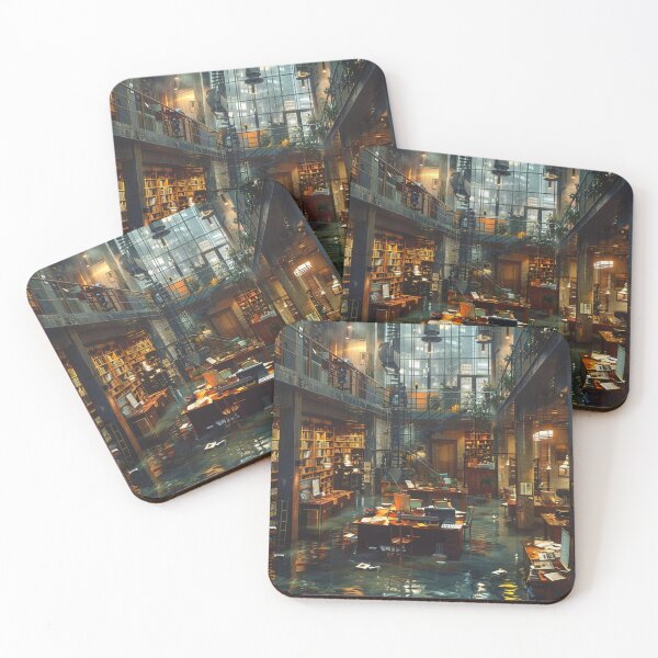 Item preview, Cozy Vintage Office with Water Reflection designed and sold by boldendarrions.