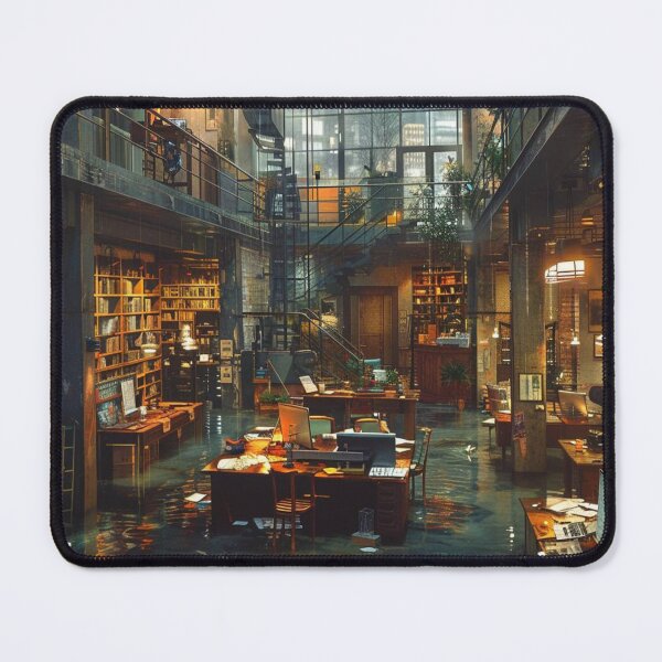 Item preview, Cozy Vintage Office with Water Reflection designed and sold by boldendarrions.