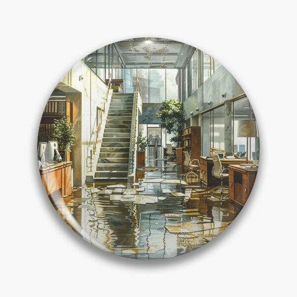 Item preview, Bright and Elegant Office with Sunlight Reflection designed and sold by boldendarrions.