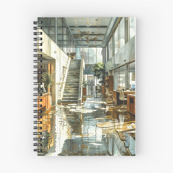 Item preview, Bright and Elegant Office with Sunlight Reflection designed and sold by boldendarrions.