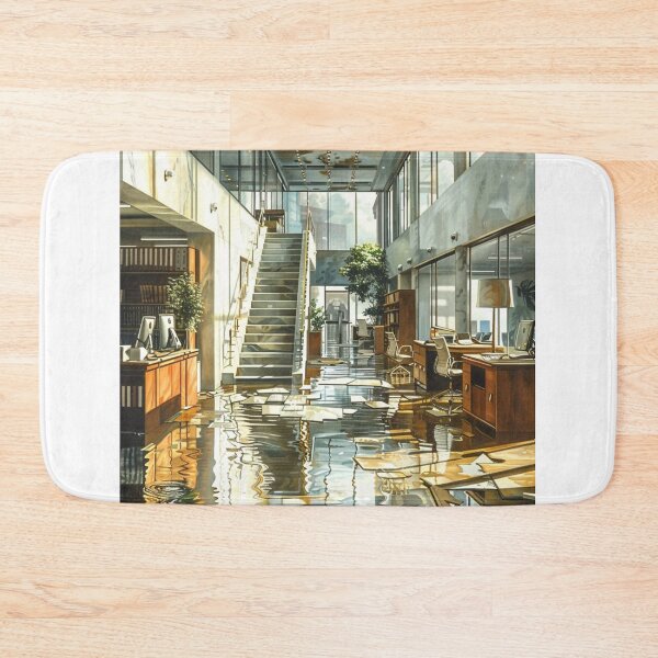 Item preview, Bright and Elegant Office with Sunlight Reflection designed and sold by boldendarrions.