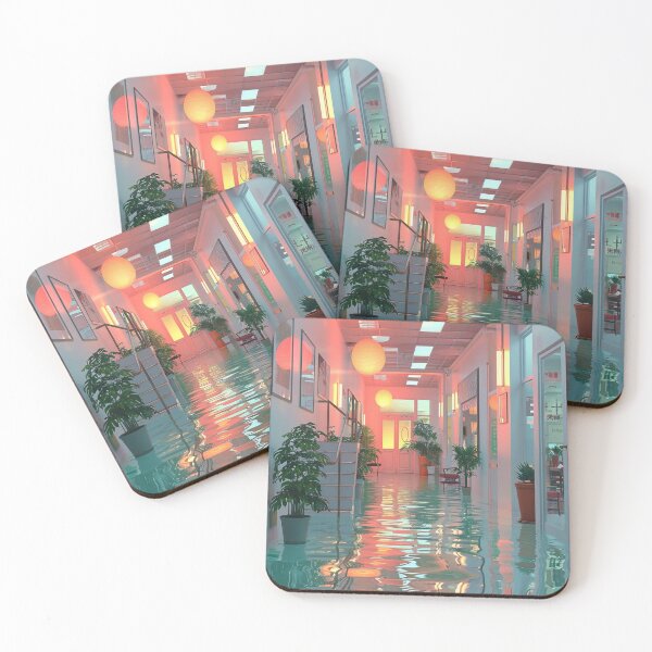 Item preview, Vibrant Office Corridor with Water Reflection designed and sold by boldendarrions.