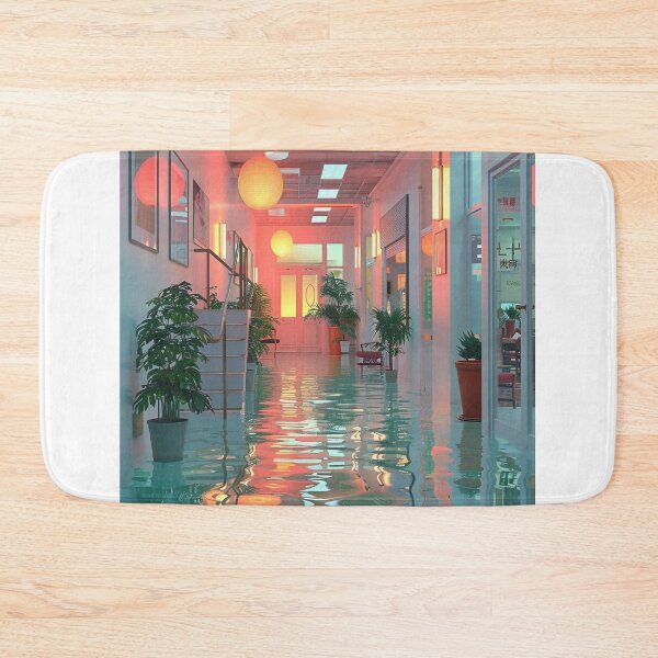 Item preview, Vibrant Office Corridor with Water Reflection designed and sold by boldendarrions.