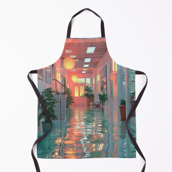 Item preview, Vibrant Office Corridor with Water Reflection designed and sold by boldendarrions.
