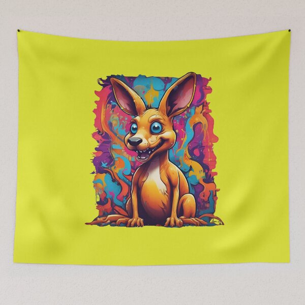 Item preview, Vibrant Kangaroo Graffiti Art designed and sold by pUNKnown.