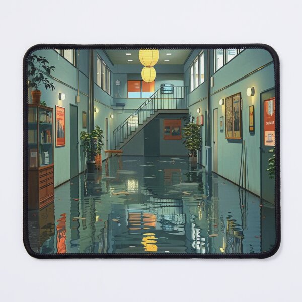 Item preview, Serene and Modern Office with Water Reflection designed and sold by boldendarrions.