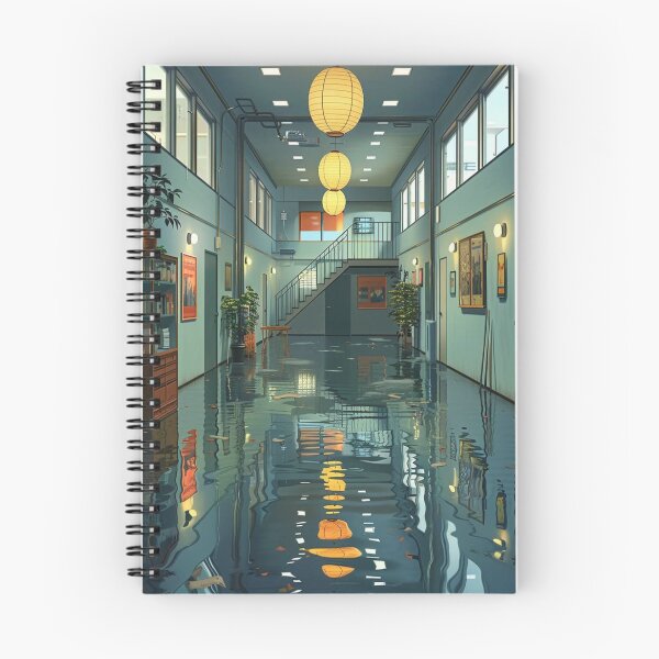 Item preview, Serene and Modern Office with Water Reflection designed and sold by boldendarrions.