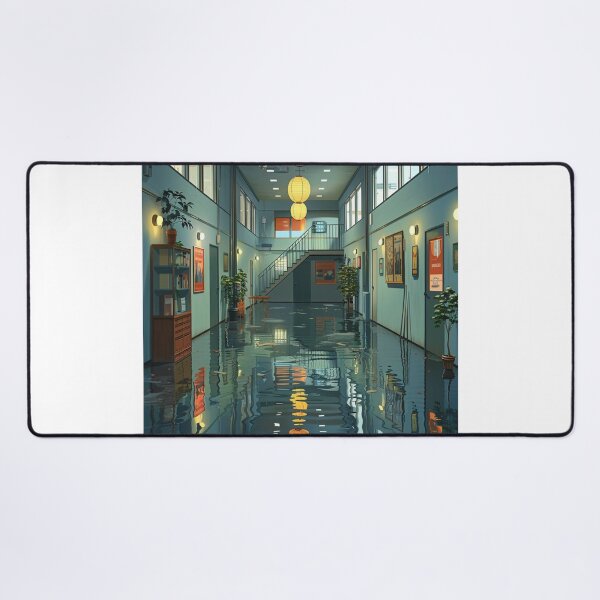 Item preview, Serene and Modern Office with Water Reflection designed and sold by boldendarrions.