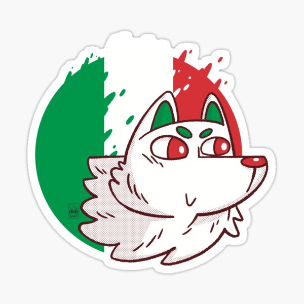 Italy Wolf Sticker