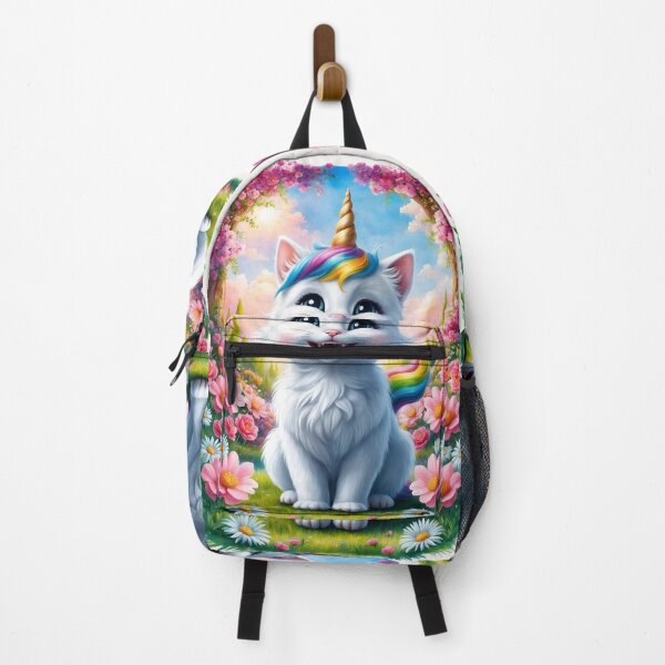 Item preview,  Cat-Unicorn with Colorful Flowers designed and sold by Neranchara.