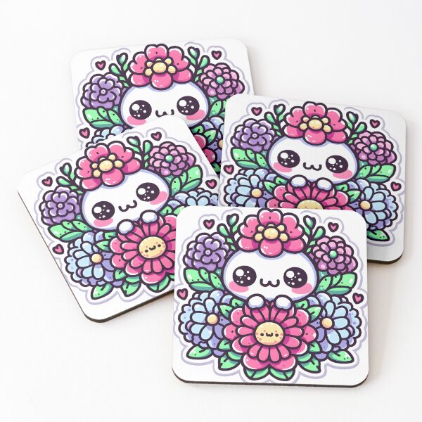 Item preview, Happy Heart and Flowers Illustration designed and sold by ArtKae.