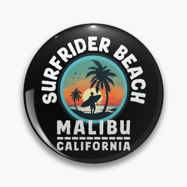 Item preview, Surfrider Beach - Malibu California (with White Lettering) designed and sold by VelvetRoom.