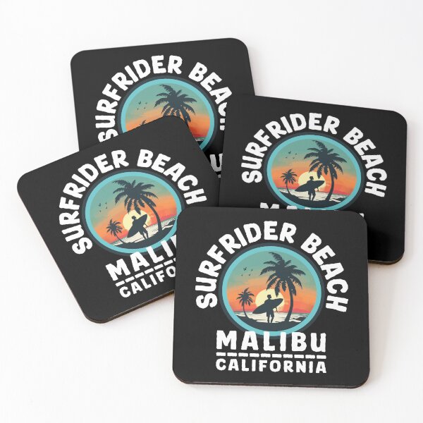 Item preview, Surfrider Beach - Malibu California (with White Lettering) designed and sold by VelvetRoom.