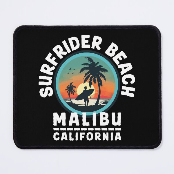 Item preview, Surfrider Beach - Malibu California (with White Lettering) designed and sold by VelvetRoom.