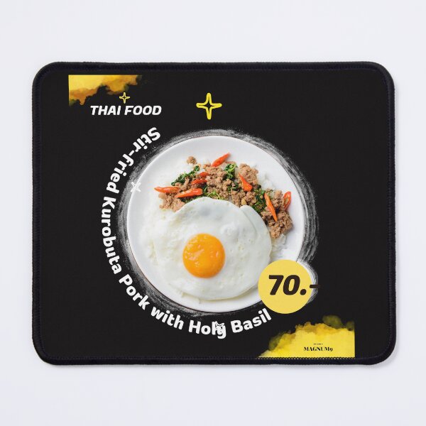 Item preview, Stir-fried Kurobuta Pork with Holy Basil T-shirt designed and sold by MAGNUM9.