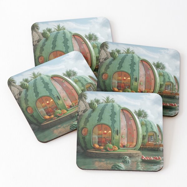 Item preview, Watermelon Paradise House designed and sold by aiperfectworld.