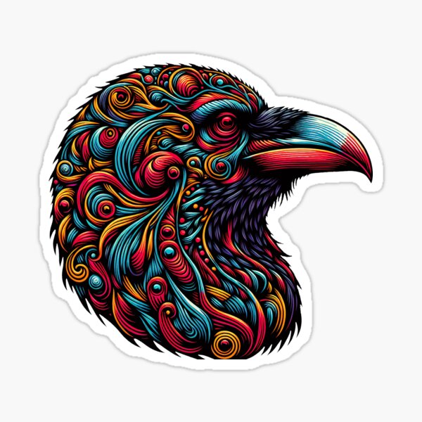 Item preview, Raven colorful designed and sold by Kobeko.