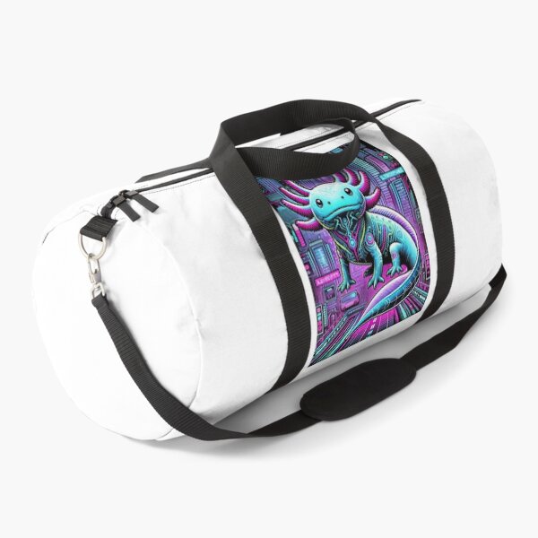 Item preview, Futuristic Neon Axolotl Cyberpunk designed and sold by RetroPop23.