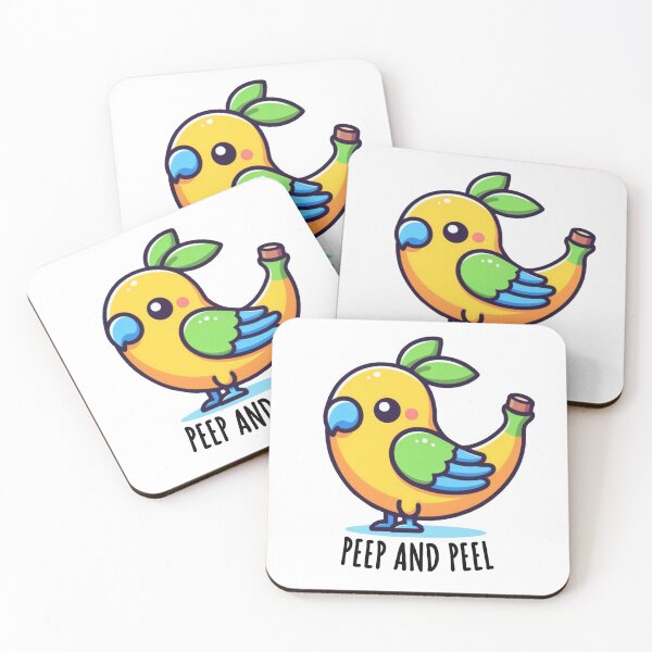 Item preview, Peep and Peel - cute banana parrot designed and sold by Funny-Banana.