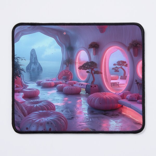 Item preview, Futuristic Watermelon Lounge designed and sold by aiperfectworld.