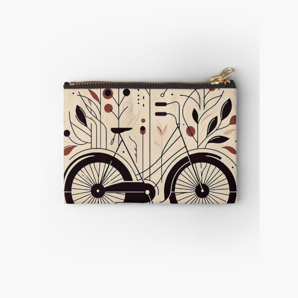 Item preview, Bicycle Among Leaves | Flowers | Minimalist Art | Linear Illustration designed and sold by GOATMATCH.