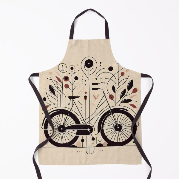 Item preview, Bicycle Among Leaves | Flowers | Minimalist Art | Linear Illustration designed and sold by GOATMATCH.