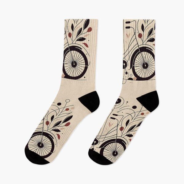 Item preview, Bicycle Among Leaves | Flowers | Minimalist Art | Linear Illustration designed and sold by GOATMATCH.