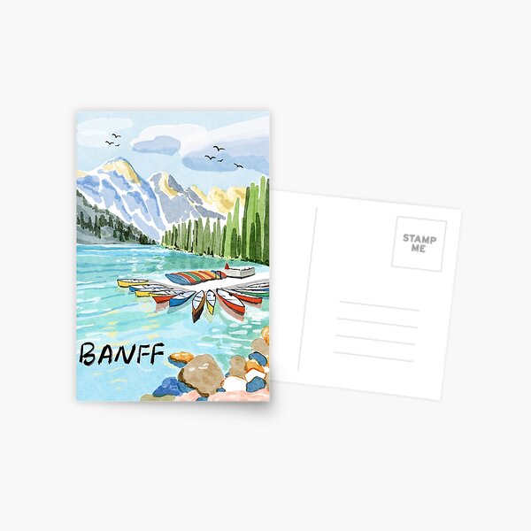 Item preview, Canada Landmarks - Summer Vibes in Banff designed and sold by joqiao.