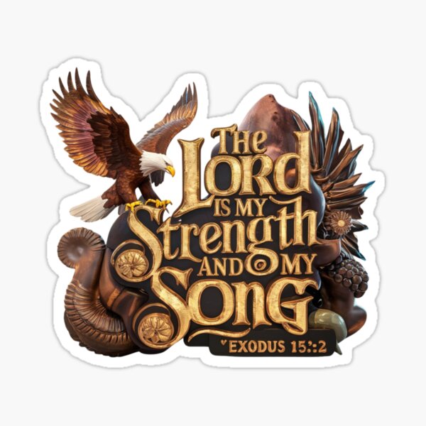Item preview, The Lord is my Strength  designed and sold by Script-Melodies.