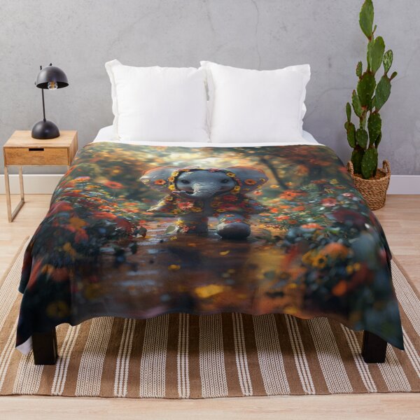 Item preview, The elephant and the power of flowers designed and sold by Plagesseart.