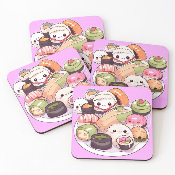 Item preview, sushi chibi comida japonesa designed and sold by cloudzer0000.