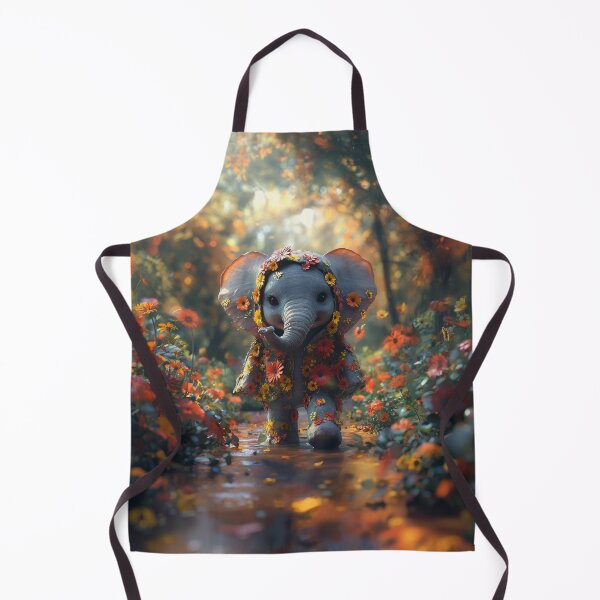 Item preview, The elephant and the power of flowers designed and sold by Plagesseart.