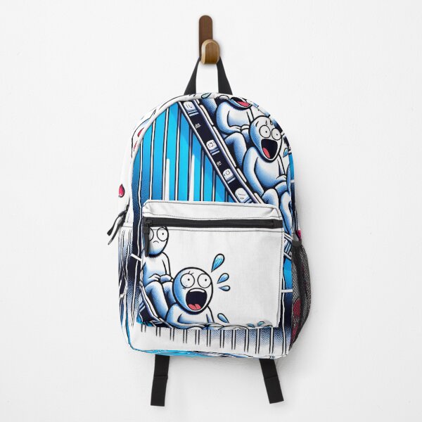 Item preview, Emotional Rollercoaster: ECG Ride with Quirky Characters designed and sold by 0penvimark.