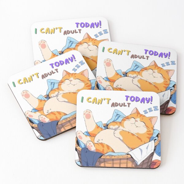 Item preview, Cartoon fat orange cat sleeping designed and sold by kankan22.