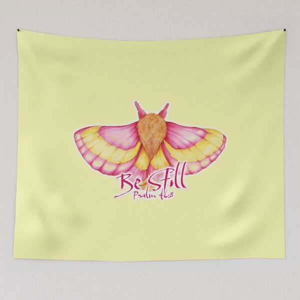 Item preview, Be Still, Rosa Moth designed and sold by Gryffin Graphix.
